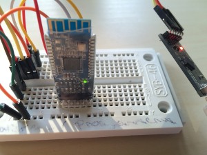 Erster Test auf einem Breadboard mit einem UART USB Konverter